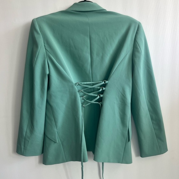 WHBM Women’s Lace Up Fluid Editor Blazer 14 - Picture 8 of 12